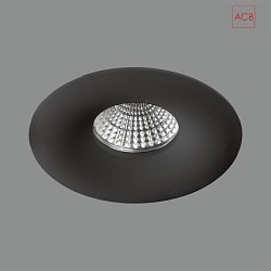 Recessed spot ANTENA 3788/10, GU10 max. 10W (LED), black