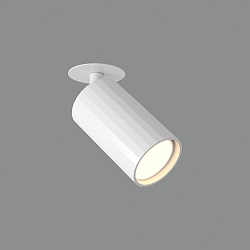 Einbau-Decken-/Wandspot MODRIAN, 1-flammig, dreh- und schwenkbar, 1 x GU10 LED, 8W, IP20, IK06, wei