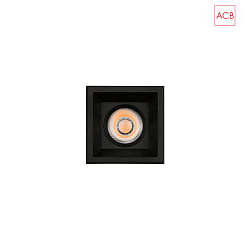 downlight MOVE 3984/8 square IP44/IP20, black