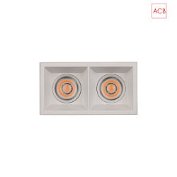 downlight MOVE 3984/8 2 flames, square IP44/IP20, white