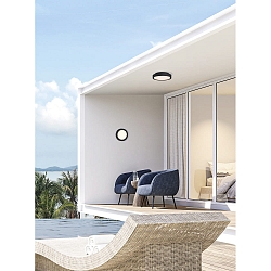 LED Outdoor Wand-/Deckenleuchte KUMA 2082/16, 10W, 3000K, 630lm, IP65, anthrazit