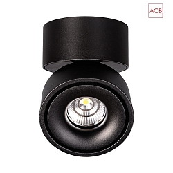 LED wall and ceiling spot APEX 3412/10, COB 13W 3000K 891lm, swivelling, black