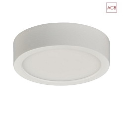 LED Deckenleuchte KORE 3435/9, UGR<19, Ø 9cm, extra flach, weiß, 6W 4000K 420lm