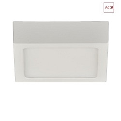 LED Deckenleuchte ROKU 3436/9, extra flach, 9 x 9cm, weiß, 6W 3000K 420lm 90°