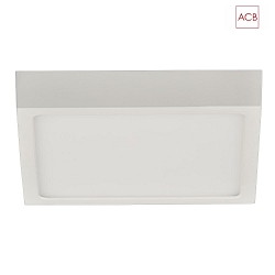 LED Deckenleuchte ROKU 3436/14, extra flach, 14 x 14cm, wei, 12W 4000K 950lm 90