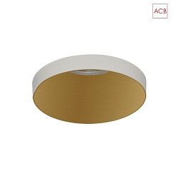 Einbauleuchte EINAR 3558/8 mit Kragenblende, GU10 max. 10W (LED), Wei / Gold