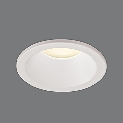 Recessed outdoor LED luminaire NORK 3677/9 with dome cover, IP64, GU10 max. 10W, white