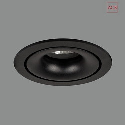 Recessed ceiling spot APEX 3688/10, GU10 max. 10W, adjustable, black
