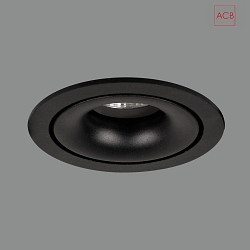 Plafoniera APEX 3688/10  regolabile GU10 IP20, Nero dimmerabile