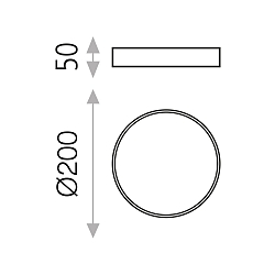 Deckenleuchte LONDON,  20,0 cm, 12W, 840lm, 4000K, IP20, IK07, wei/opal