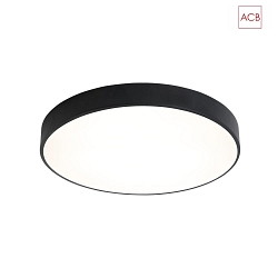 LED Deckenleuchte LONDON 3760/40, UGR<19,  40cm, 22W 4000K 1679lm, On-Off, schwarz