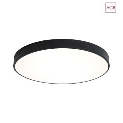LED Deckenleuchte LONDON 3760/60, UGR<19,  60cm, 42W 4000K 3208lm, On-Off, schwarz