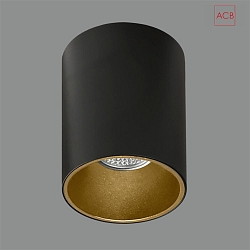 Surface mounted Spot SOUL 3792/8, GU10 max. 10W (LED), black / gold satin