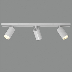 Decken-/Wandsport MODRIAN, eckig, 3-flammig, dreh- und schwenkbar, 3 x GU10 LED, 3 x 8W, IP20, IK06, wei