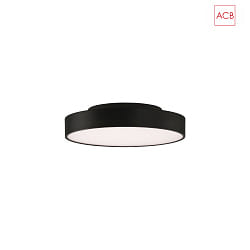 Plafoniera ROMA 3974/40 con diffusore IP20, nero
