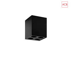 Plafoniera INVISIBLE 3980/66 IP20, nero