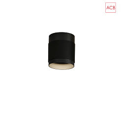 ceiling luminaire LUX 3989/10 IP20, black, black glossy