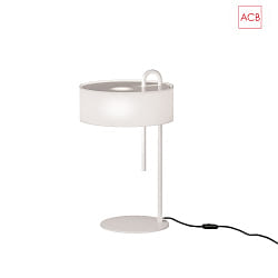 Tischleuchte CLIP 8178, E27, max. 15W, IP20, mit Kabelschalter, Fu wei / Schirm wei
