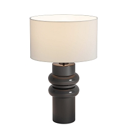 Lampe de table ALMERIA 8213 avec interrupteur E27 IP20, noir brillant