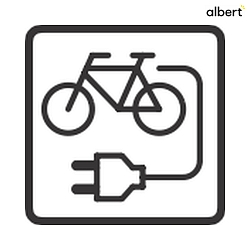 Prise de courant E-BIKE TYPE GERMAN (NO 4417 /-19) avec couvercle, version vlo lectrique, vert, gris