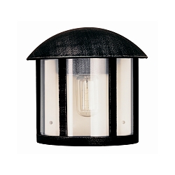 Luminaire mural d'extrieur TYPE NO 3225 semi-circulaire E27 44, noir , argent gradable