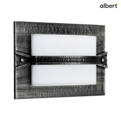 Outdoor Wall and Ceiling lumianire Type No. 6263, square, 1 crossbar, IP44, E27 QA55 max. 57W,cast alu glass, black-silver