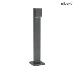 LED Bollard light Type No. 2065, IP44, height 70cm, 230V AC/DC, 3.2W 3000K 330lm, cast alu acrylic glass, anthracite