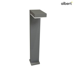 LED Bollard light Type No. 2087, IP65 IK10, 90cm, 16W 3000K 1600lm, aluminum / plastic opal, stainless steel / anthracite