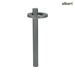 LED Bollard light Type No. 2093, light distributor in ring shape, IP54, 90cm, 16W 3000K 1600lm, rigid optics, anthracite