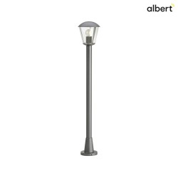 Path light Type No. 4154, IP54, height 117.5cm, E27 QA55 max. 57W, aluminum / plastic clear, anthracite