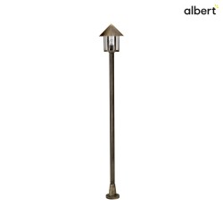 Lampe  mt TYPE NO 4127  1 flamme, rond E27 44, marron, laiton satin gradable