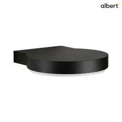 LED Outdoor Wall luminaire Type No. IP44, 0290, 16W 3000K 1600lm, cast alu / acrylic glass opal, black matt