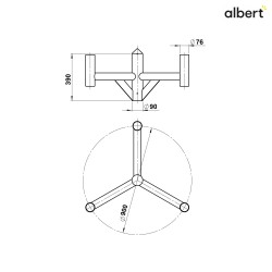 Attacco dell'albero TYPE NO 1010 Nero opaco