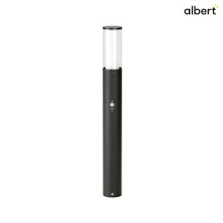 Bollard light Type No. 2269 with motion sensor (Type No. 2070), height 90cm, E27 max. 20W, stainless steel, black matt