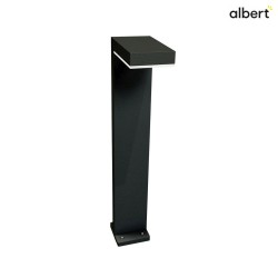 LED Bollard light Type No. 2087, IP65 IK10, height 90cm, 16W 3000K 1600lm, aluminum / plastic opal, black matt