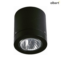 Auendecken-Strahler Typ Nr. 2140, IP23, GU10 PAR16 max. 50W, Schwarz matt