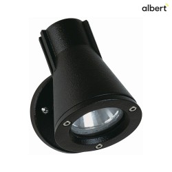 Auenwand-Strahler Typ Nr. 2153, IP54, E27 PAR20 max. 50W, dreh- und schwenkbar, inkl. 250cm Steckerkabel, Schwarz matt