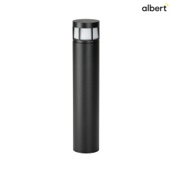 LED Bollard light Type No. 2232, IP54, height 70cm, 10W 3000K 900lm, cast alu / opal glass, dmmable, black matt