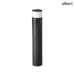 LED Bollard light Type No. 2240, IP44, height 58.5cm, 10W 3000K 900lm, cast alu / acrylic glass, dimmable, black matt