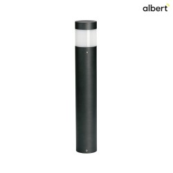 LED Bollard light Type No. 2274, round, IP54 IK08, 360 symmetrical, 22W 3000K 2200lm, aluminum / plastic opal, black matt