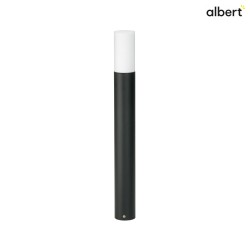 LED Bollard light Type No. 2277, IP44, height 90cm, 10W 3000K 900lm, cast alu / opal glass, dimmable, black matt