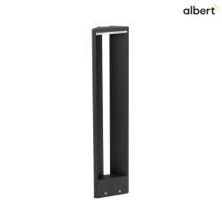 LED Bollard light Type No. 2279, IP54, triangle shape, 10W 3000K 900lm, cast alu / acrylic glass opal, dimmable, black matt