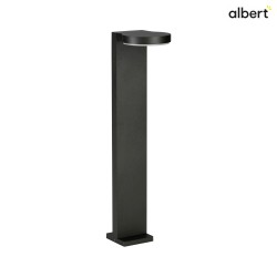 LED Bollard light Type No. 2290, IP44, height 90cm, 16W 3000K 1600lm, cast alu / acrylic glass opal, black matt