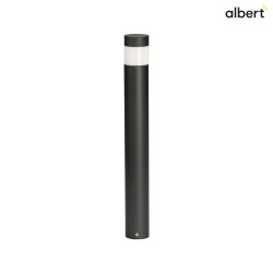 LED Bollard light Type No. 2294, 360 symmetrical, 9W 3000K 1000lm aluminum / plastic opal, black matt