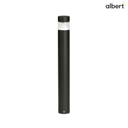 LED Bollard light Type No. 2295, 360 indirect symmetrical, 9W 3000K 1000lm, aluminum / plastic clear + opal, black