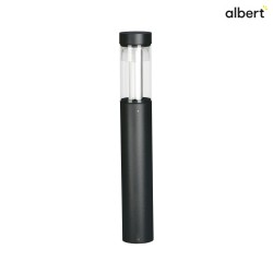 LED Bollard light Type No. 2297, symmetrical 360, IP54, height 100cm, 18.5W 3000K 2000lm, DALI dimmable, black matt