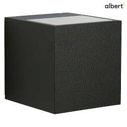 LED Wandstrahler Typ Nr. 2443, 2-seitig, Lichtaustritt: breit/breit, 2x 13W,3000K, 1600lm, schwarz