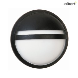 Outdoor Wall luminaire Type No. 6106, IP44,  28cm, E27 QA55 max. 57W, black matt / opal glass