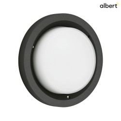 outdoor wall luminaire TYPE NO 6421 IP54, opal, black dimmable