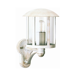 Luminaire mural d'extrieur TYPE NO 1834 haut, cylindrique E27 44, or, blanche gradable